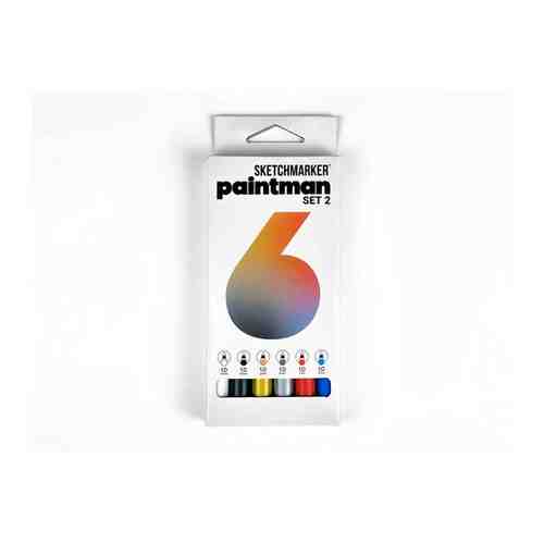 Набор перманентных маркеров SKETCHMARKER 'Paintman 2' 6 цветов арт. 101388105449