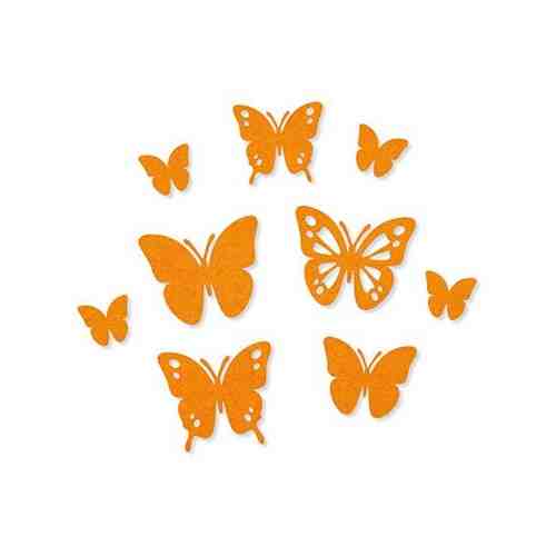 Набор самоклеящихся декоративных элементов Бабочки из фетра, 9 шт EFCO 25/ 35/ 45 мм 3446116 арт. 100990933721