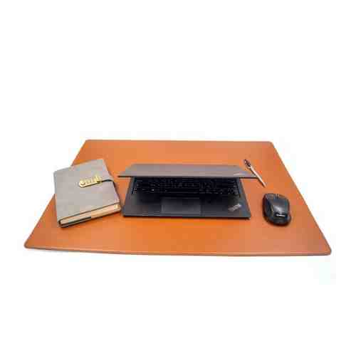 Настольный кожаный коврик / накладка / бювар на письменный стол, J.Audmorr, Размер - 40 х 80 см, натуральная кожа Темно-коричневый арт. 101765116525
