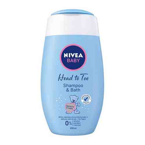 Nivea Детский шампунь для волос и пена для купания Nivea Baby 200 мл, 4 шт. арт. 1723224328