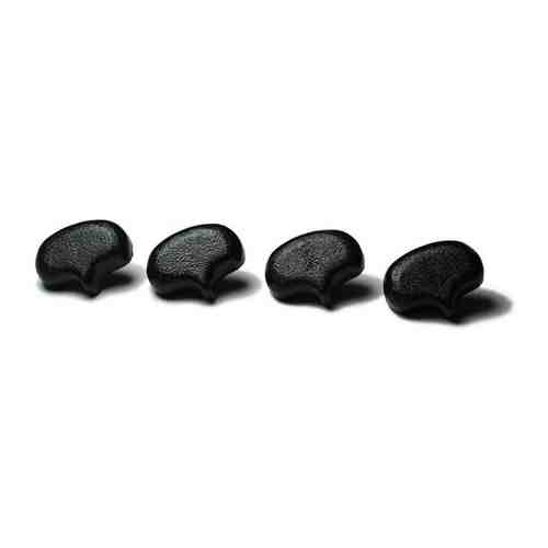 Носик черный 3,1х2,4 см, для игрушек, в комплекте с фиксатором (4 шт), КиКТойс арт. 101763918197