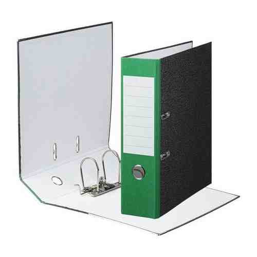 Папка-регистратор Attache Economy 80 мм, мрамор, с зеленым корешком, металлический уголок арт. 101214230669