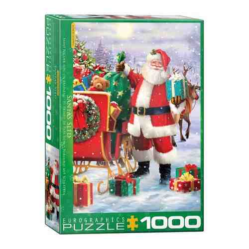 Пазл Eurographics 1000 деталей: Санта с санями арт. 101503702049