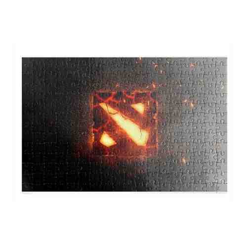 Пазлы CoolPodarok Dota2 Дота (огненое лого) 26х38см 252 элемента арт. 101463042644