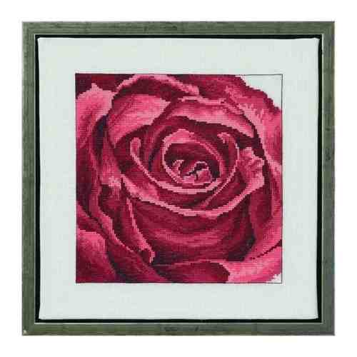 Permin 70-1150 Красная роза Счетный крест 30 x 30 см Набор для вышивания арт. 101456413341