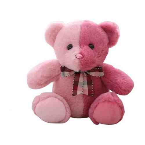 Плюшевый розово-красный медведь 30 см арт. 101508878893