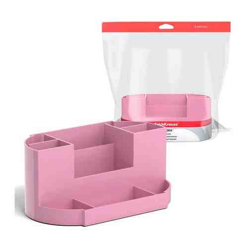 Подставка настольная пластиковая ErichKrause Victoria, Pastel, розовый 51481 арт. 101321541026