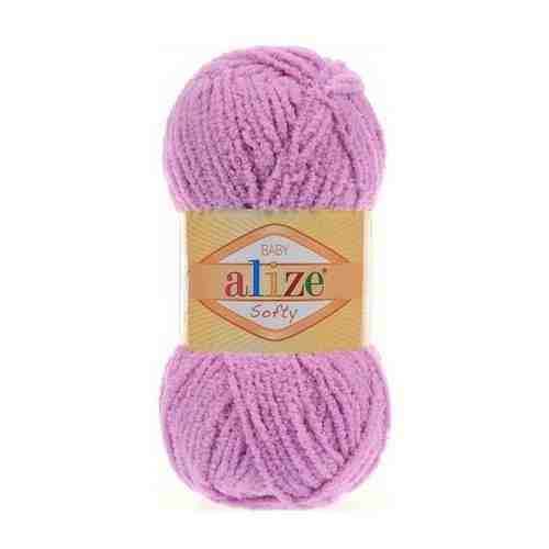 Пряжа Alize,Softy,50 г,115 м,Цвет № 672 Светло сиреневый арт. 872957099