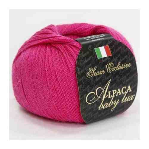 Пряжа Alpaca Baby Lux Цвет. 25, розовый, фуксия, 2 мот., пух бэйби альпаки - 100% арт. 101649471039