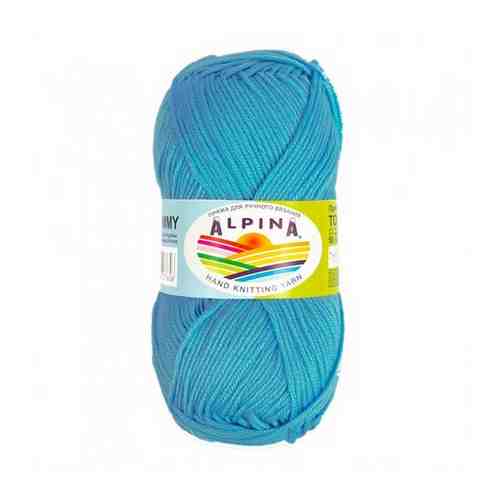 Пряжа Alpina Tommy, 100% микнес, 10*50 г, 138 м+-7 м, №030, ярко-голубой арт. 101190111006