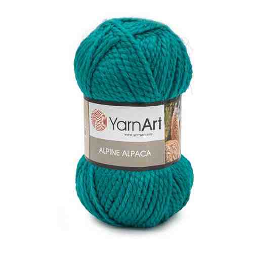 Пряжа для вязания YarnArt 'Alpine Alpaca' 150гр 120м (30% альпака, 10% шерсть, 60% акрил) (446 бирюзовый), 3 мотка арт. 101204918799