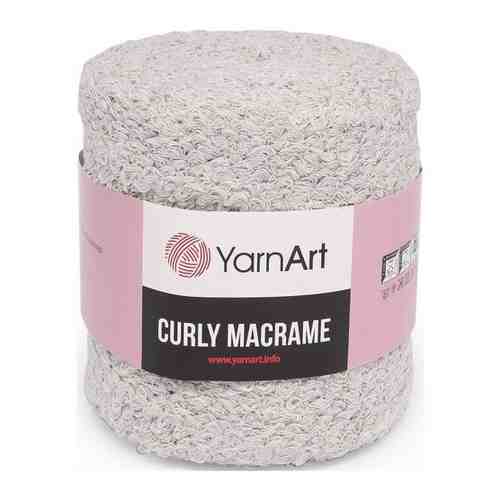 Пряжа для вязания YarnArt 'Curly Macrame' 500гр 195м (60% хлопок, 40% вискоза и полиэстер) (752 кремовый), 2 мотка арт. 101392209827