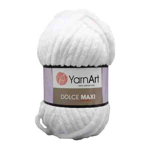Пряжа для вязания YarnArt 'Dolce Maxi' 200гр 70м (100% микрополиэстер) (741 белый), 2 мотка арт. 101167288093
