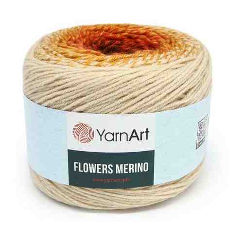Пряжа для вязания YarnArt 'Flowers Merino' 225гр 590м (25% шерстъ, 75% акрил) (550 секционный), 2 мотка арт. 101204920769