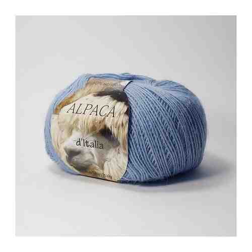 Пряжа Seam Alpaca de Italia Цвет. 03, голубой, 5 мот., Альпака - 50%, нейлон - 50% арт. 101668073355
