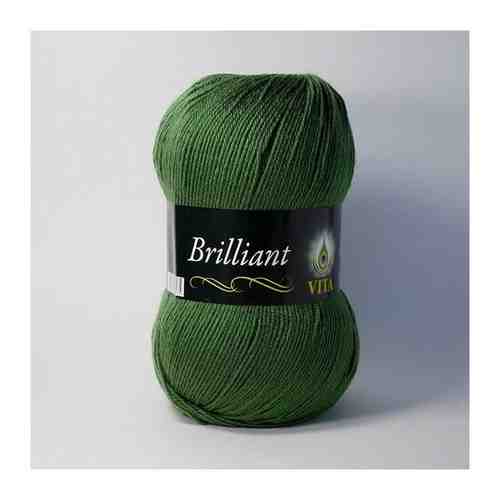 Пряжа Vita Brilliant - 5111 зеленый арт. 1429659492