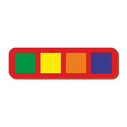 Рамка-вкладыш WoodLand Toys Сложи квадрат, Никитин, 4 квадрата, уровень 1 (064501) арт. 100848983850