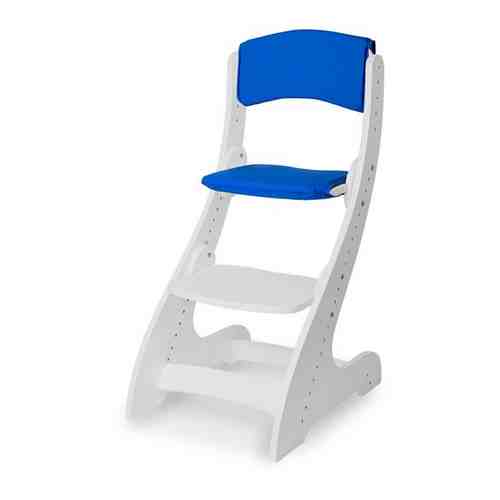 Растущий стул Домовенок белый комплект подушек бирюзовый арт. 101533201701