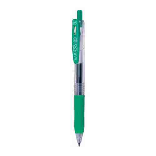Ручка гелевая ZEBRA SARASA CLIP (JJ15-G) авт. 0.5мм резин. манжета зеленый арт. 101326582983