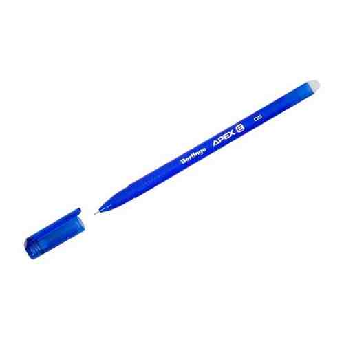 Ручка со стирающими чернилами гелевая Berlingo Apex E, 0.5 мм, трехгранная, чернила синиие арт. 101106692078