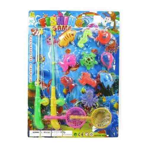 Рыбалка детская, игрушка для ванной, магнитная, игрушки для купания, 14 предметов. арт. 101650954983