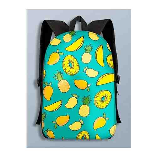 Рюкзак поп арт (авокадо, ананас, киви, рюкзак с принтом, для школьника, фрукты) - 74 A3 р арт. 101740606521