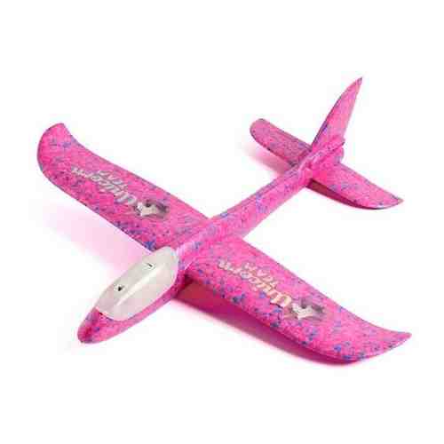 Самолёт Unicorn team 31х35см, розовый, диодный арт. 101491786699