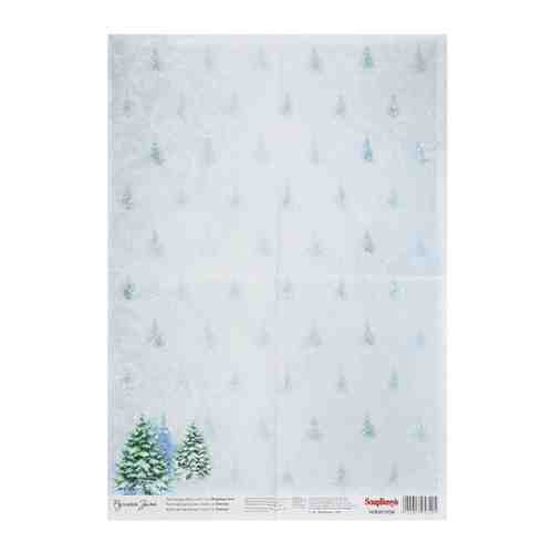 SCB501038 Карта для декупажа 'Рождественская елка', 32*45 см, Scrapberry's арт. 591196042