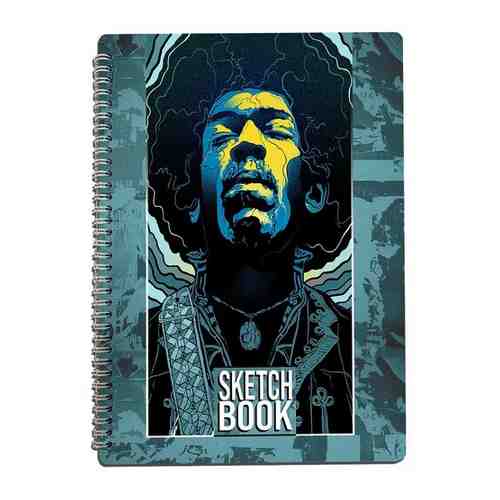 Скетчбук А4 50 листов Блокнот для рисования Хиппи арт (Джимми Хендрикс, Психоделика, красочная картина, Jimi Hendrix) - 9 В арт. 101767679558
