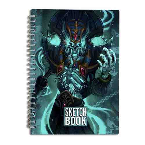 Скетчбук А5 50 листов Блокнот для рисования, эскизов с деревянной обложкой игра Warcraft WOW World of Warcraft (Кел Тузад) - 31 В арт. 101767680317