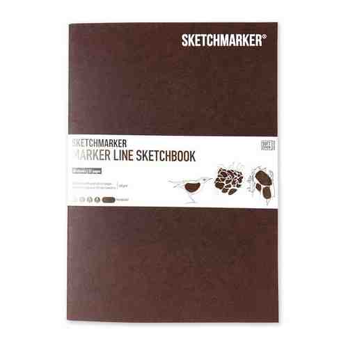 Sketchmarker Скетчбук SKETCHMARKER MARKER LINE 160г/м.кв 148х210мм 16л мягкая обложка цв. черный арт. 100913290407