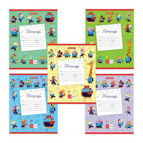 Тетрадь 12 л. BRAUBERG линия, обложка картон, 