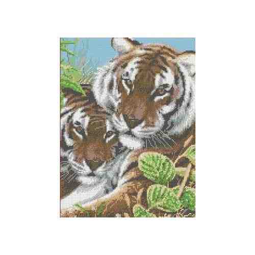 Тигры Рисунок на ткани 27,2х36,1 Каролинка ткбж 3018 арт. 101116054087