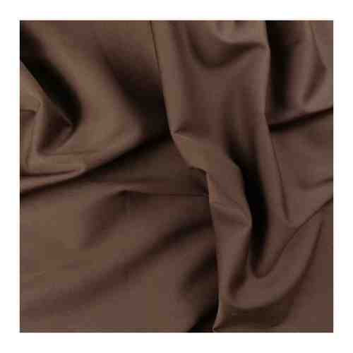 Ткань костюмная (коричневый) 96% хлопок, 4% эластан , 50 см * 152 см, италия арт. 101425679734