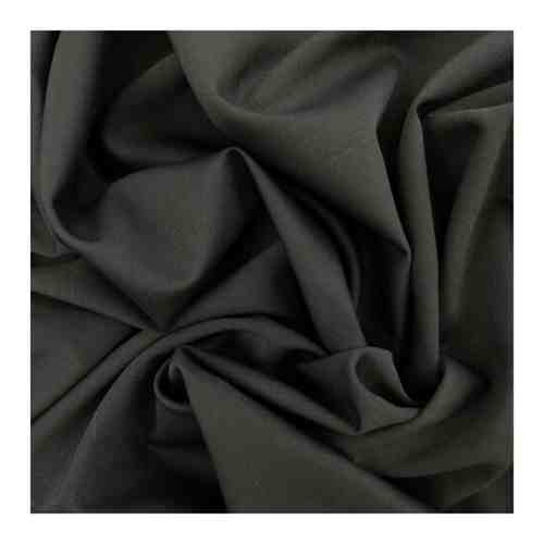 Ткань костюмная шерсть (черный) 98% шерсть, 2% эластан , 50 см * 155 см, италия арт. 101425670920