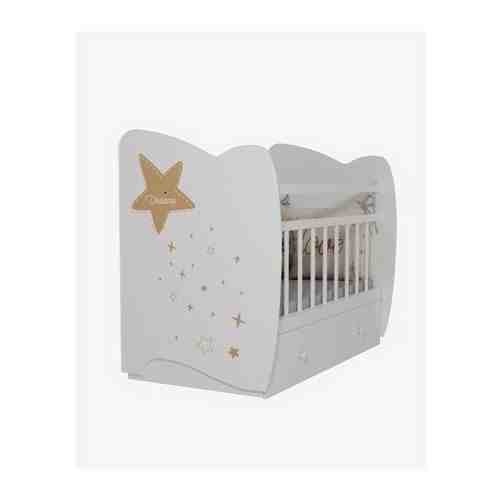 ВДК Кровать детская Estella с маятником и ящиком (белый) арт. 101623511496