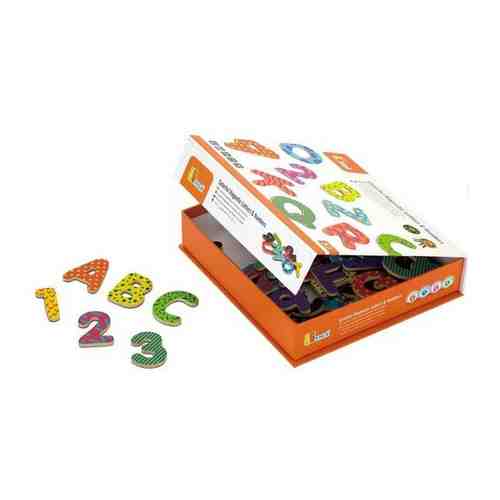 VIGA Игра Буквы и цифры 77 деталей магнитная 59429 с 3 лет арт. 101379228887