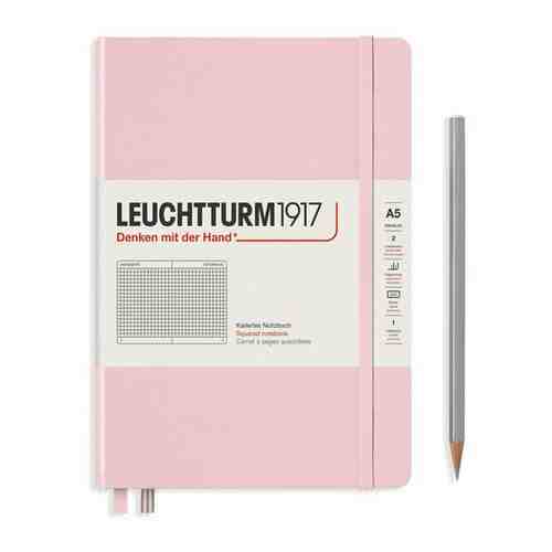 Записная книжка в клетку Leuchtturm A5 251 стр., твердая обложка розовая арт. 1737112710