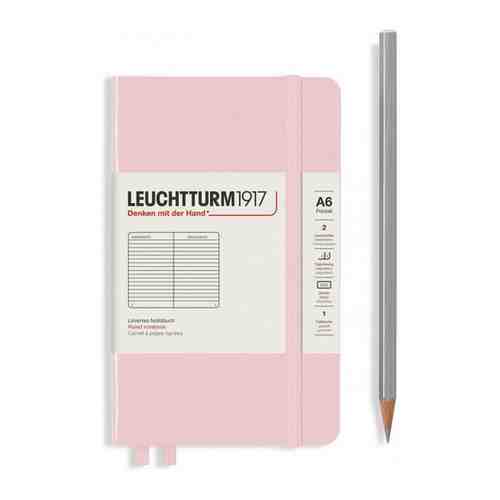 Записная книжка в линейку Leuchtturm A6 187 стр., твердая обложка розовая арт. 1698916401