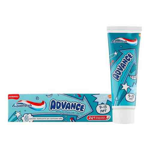 AQUAFRESH ADVANCE 9-13 лет детская зубная паста 75 мл арт. 100422220987