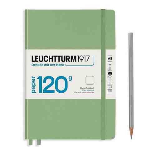 Блокнот Leuchtturm Edition, в точку, пастельный зеленый, 203 страницы, твердая обложка, А5 арт. 1663448797