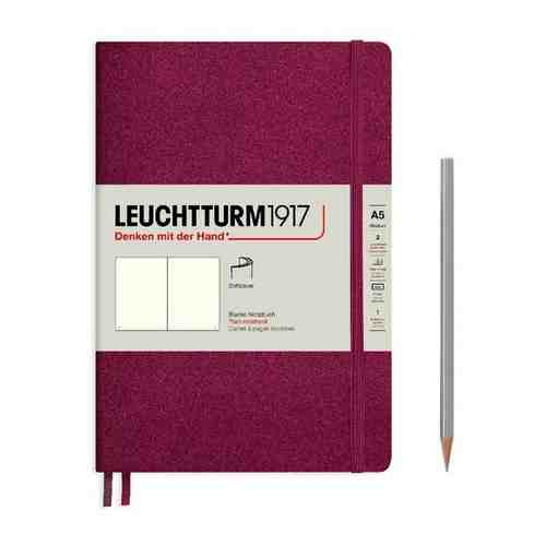 Блокнот Leuchtturm Medium A5 61л без линовки мягкая обложка Красный Портвейн арт. 101491401519