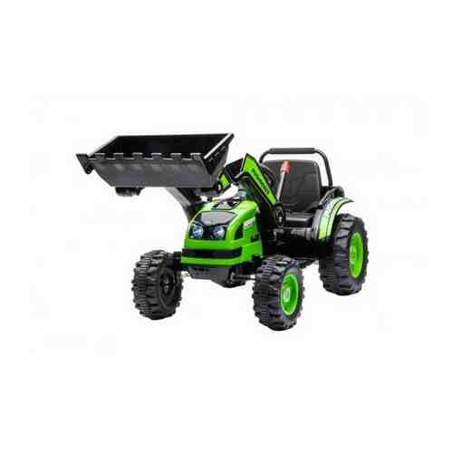 Электромобиль трактор с ковшом HL389, зеленый арт. 101726506673