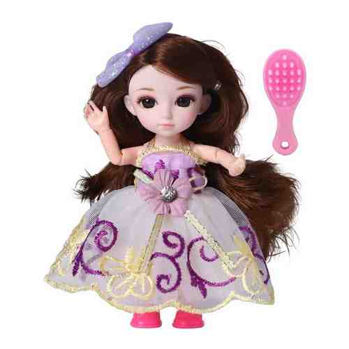 Funky Toys Кукла шарнирная Малышка Лили брюнетка с расческой 16 см арт. 101137227282