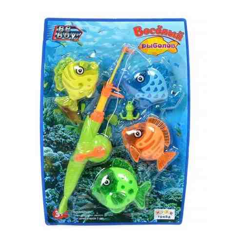 Игровой набор Магнитная рыбалка / игрушки для ванной на магните / удочка для рыбалки, рыбки 4 шт арт. 101526483146