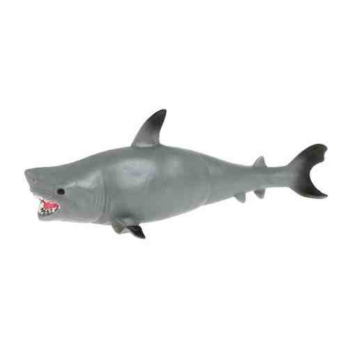 Игрушка пластизоль тянучка (гель) Играем вместе Тигровая акула 19,5 см арт. 100695013942