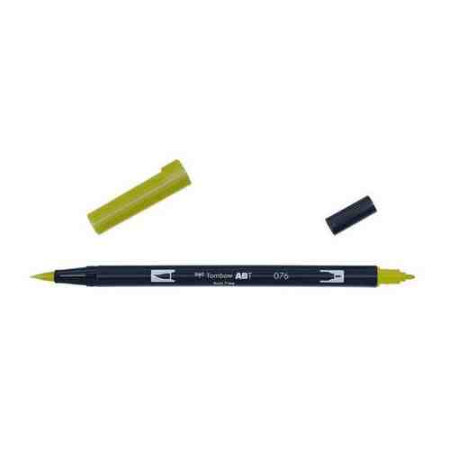 Маркер-кисть Tombow ABT Dual Brush Pen 076 зеленая охра ABT-076 арт. 959944449