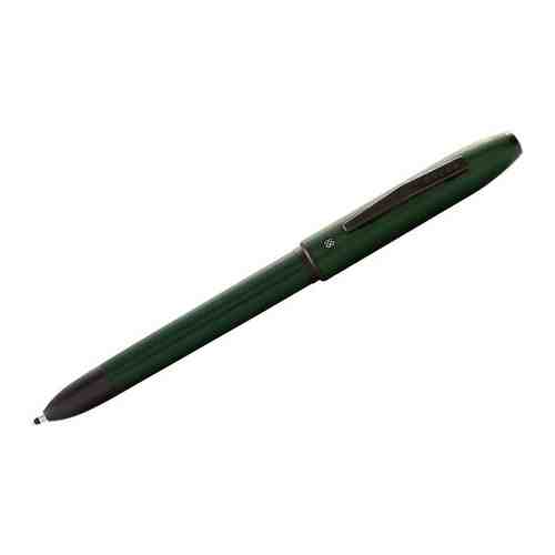 Мультифункциональная ручка Cross Tech4 Green PVD, латунь, зеленое PVD напыление, гравировка, элементы - полированное покрытие черного цвета AT0610-6 арт. 101445149925