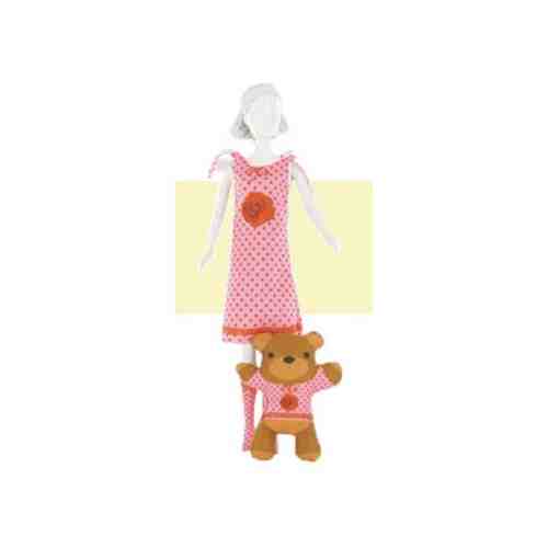 Набор для шитья DressYourDoll Одежда для кукол, №2, Sleepy Rose арт. 101095184404