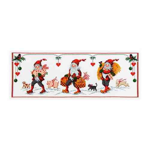 Набор для вышивания Anchor Three Busy Santas 29*75см, MEZ Венгрия, 9240000-03500 арт. 101318636414